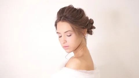 Girl posing. Wedding image. Stock Footage 102950266