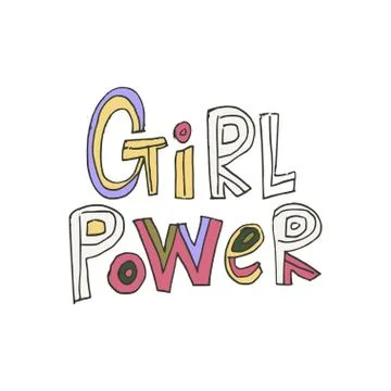 Girl power vector. Stock Illustration