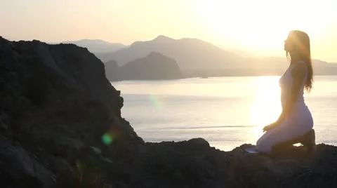 Girl Prayer Stock-Footage 11434540
