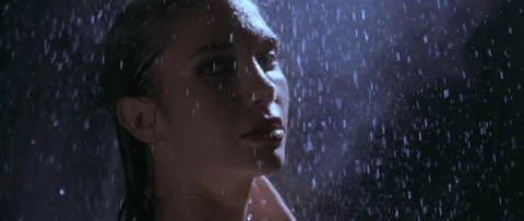 Girl in the rain 動画素材 243783706