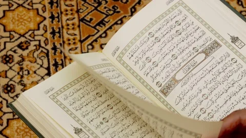 Girl Reading Quran Surah Nahl. A Muslim ... | Stock Video | Pond5