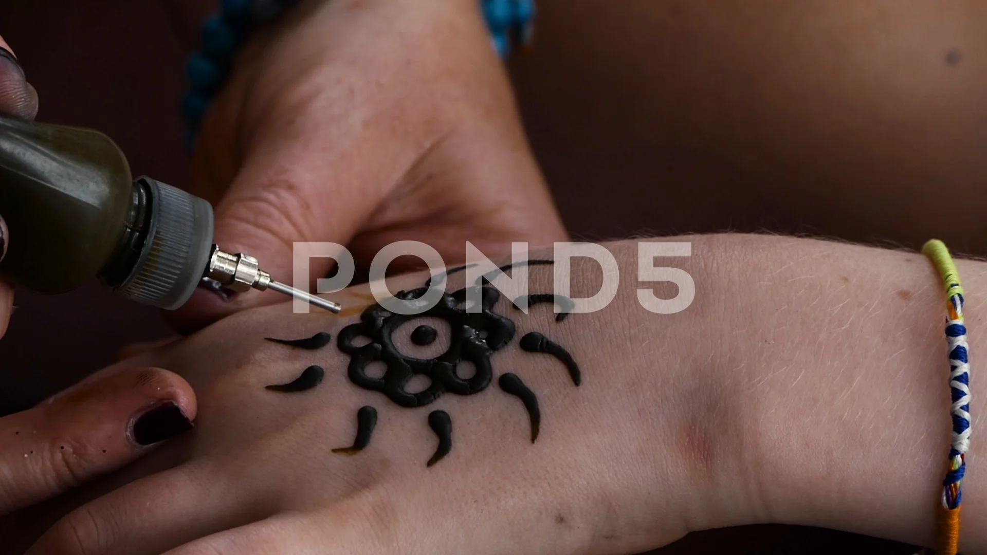 Henna Tattoo Stock Video Footage Royalty Free Henna Tattoo Videos Pond5