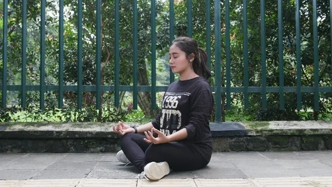 Girl Relaxation Stock Footage 124522075