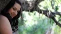 Girl relaxing near water 8013 HD Footage
