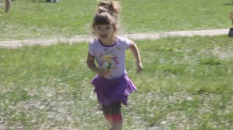 Girl running Video stock 11631395