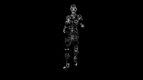 Girl Running Front Line Video stock 342143590