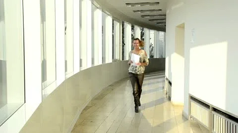 Girl in the school Stock Footage 10826909