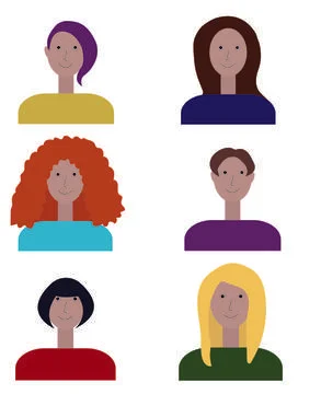 Girl set Stock Illustration