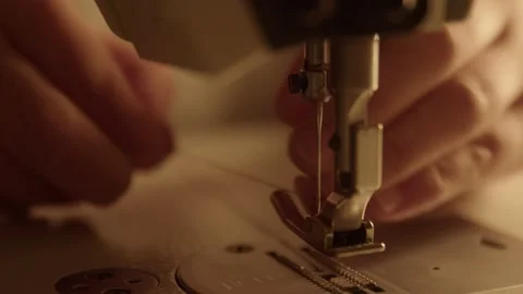 Girl in the sewing studio Stock Footage 234872639