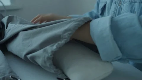 Girl in the sewing studio Stock Footage 234873863