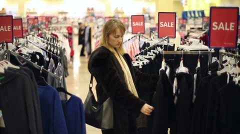 The girl is shopping Stock Footage 60673561