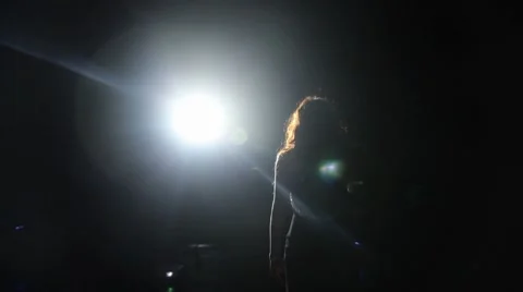 Girl Singer Stock Footage 8907856