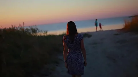 The girl smiling at the camera Stock Footage 69090586