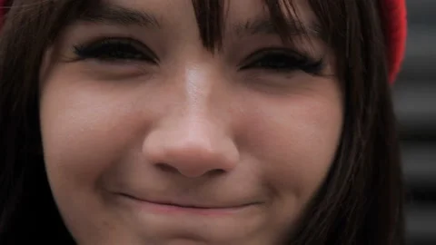 The girl is smiling at the camera Stock Footage 106501337