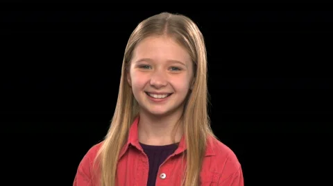 Girl Smiling Stock Footage 754913