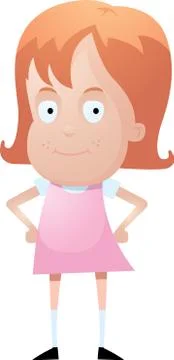 Girl Smiling Stock Illustration