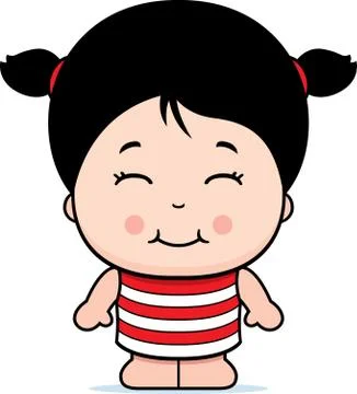 Girl Smiling Stock Illustration