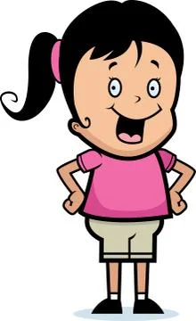 Girl Smiling Stock Illustration