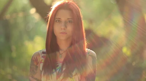 Girl spring Stock-Footage 53827138