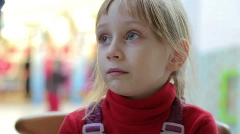 The girl stares Stock Footage 44751675