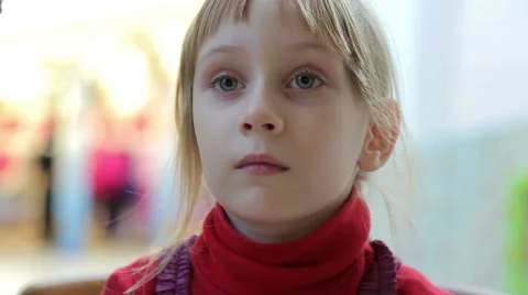 The girl stares theatrical performance Stock Footage 44751689