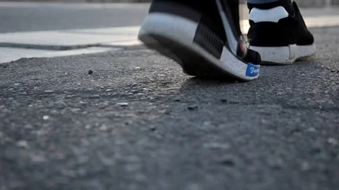 Girl steps Stock Footage 92401228