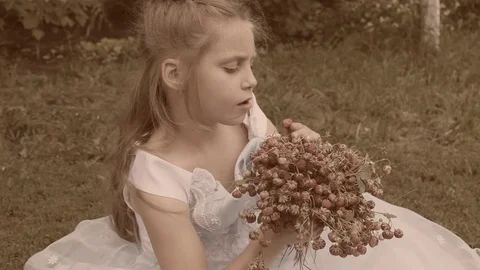 Girl with strowberry . Stock Footage 77473396