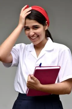 Girl Student Memory Problems Foto stock