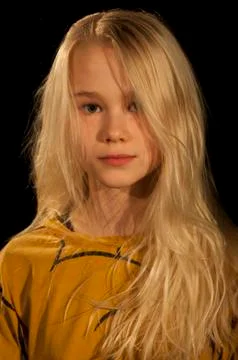 Girl in the studio potrait Stock Photos
