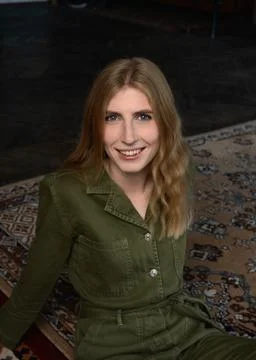 Girl in the studio in soft light Stock Photos