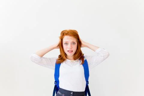Girl is studying Stock Photos