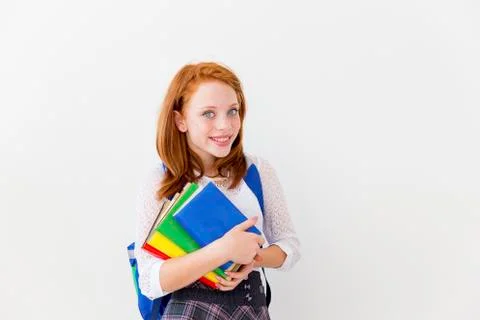 Girl is studying Stock Photos