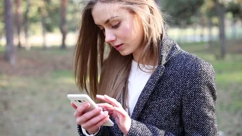 The girl surfing in internet. Stock Footage 75828208