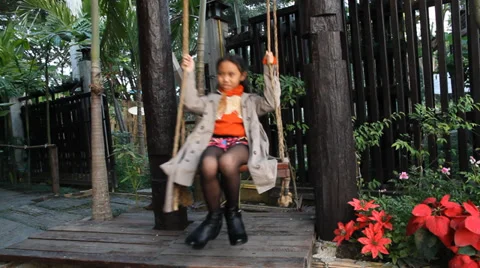 Girl Swing 스톡 동영상 34003549