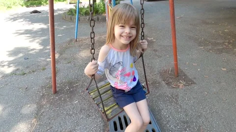 The girl on the swing Stock Footage 140300513