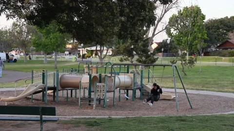 Girl on swing Stock Footage 154992120