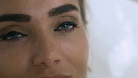 Girl taking a bath Stock Footage 80222330