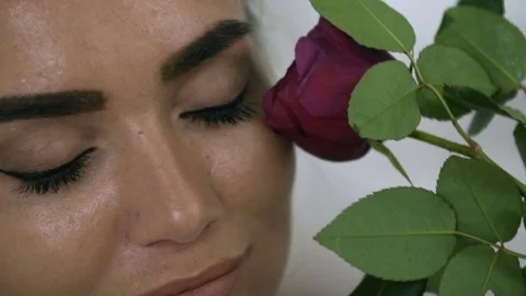 Girl taking a bath Stock Footage 80222501