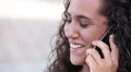 Girl talking on the smartphone HD Footage