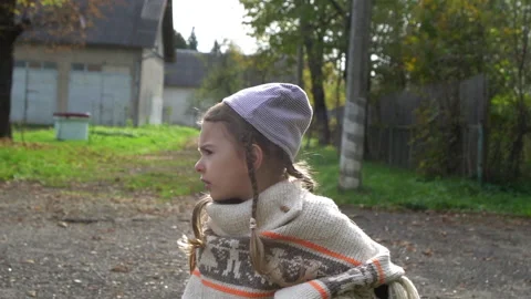 Girl with teddy. Stock Footage 141877903