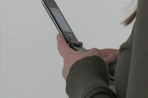 Girl text message 3 Stock-Footage 106610