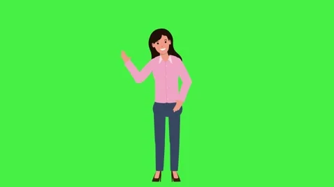 Girl Thinking Green Screen Stock Footage 231499155