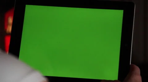 Girl uses tablet Видео 47996387
