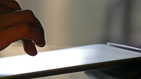 Girl using digital tablet Video stock 50240785