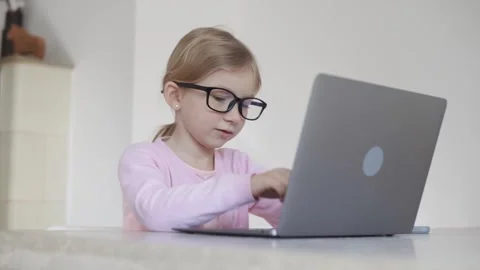 Girl using laptop for studying. Stock Footage 274950132