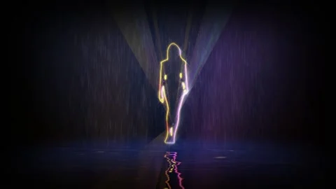 Girl-walk2 스톡 동영상 126984357