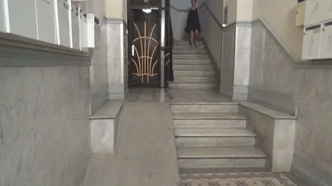 A girl walking Stock Footage 106968843