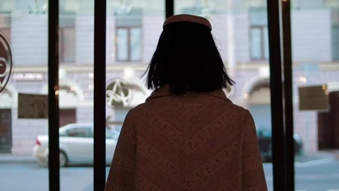 The girl is walking Stock Footage 274945589