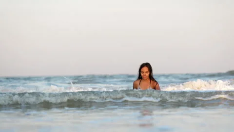 Swimsuit Wet Stock Video Footage