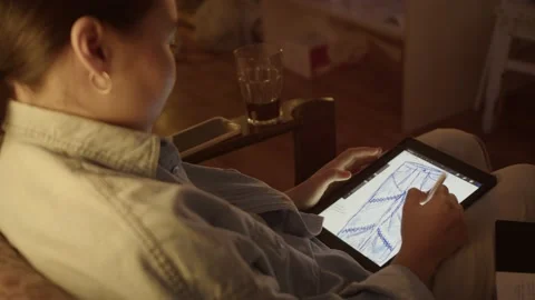 Girl work in the workshop Stock Footage 234875574